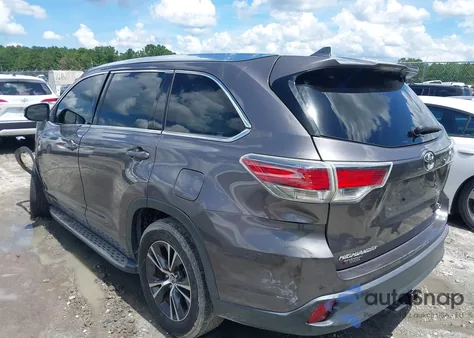 2016 Toyota Highlander Xle V6 из США, поврежденный, VIN 5TDKKRFHXGS121520